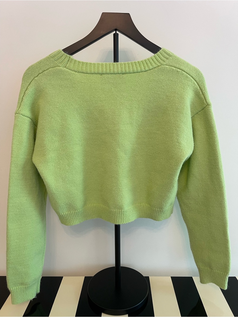 Cider V-Neck Lime Green Cardigan with Sheep - Picture 5 of 10